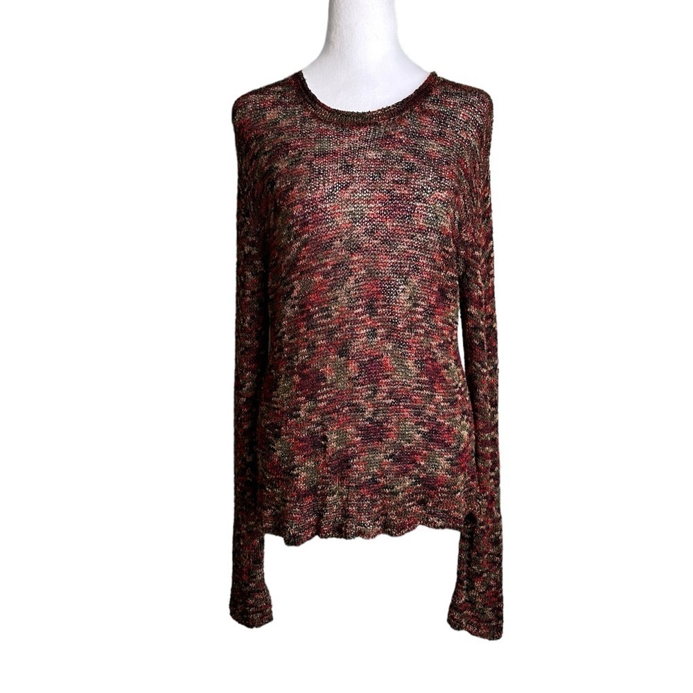 Chico’s vintage Women’s Crochet Knit Sweater Size 1